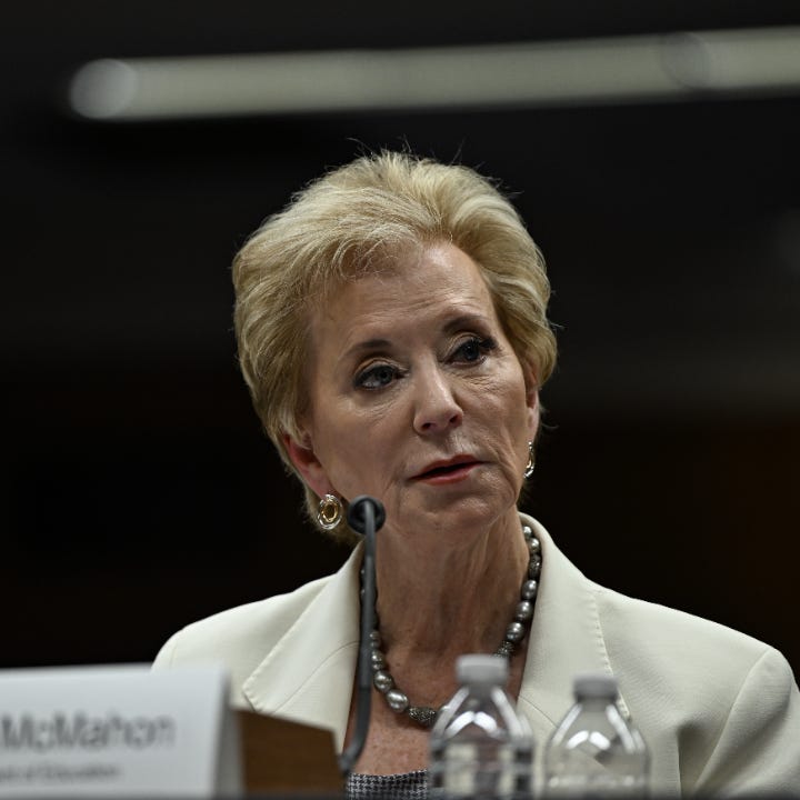 US Department of Education Secretary Linda McMahon